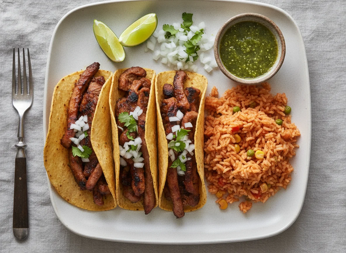 Tacos de Pastor con Arroz photo