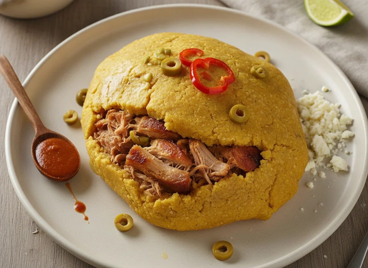 Tamal de cerdo photo