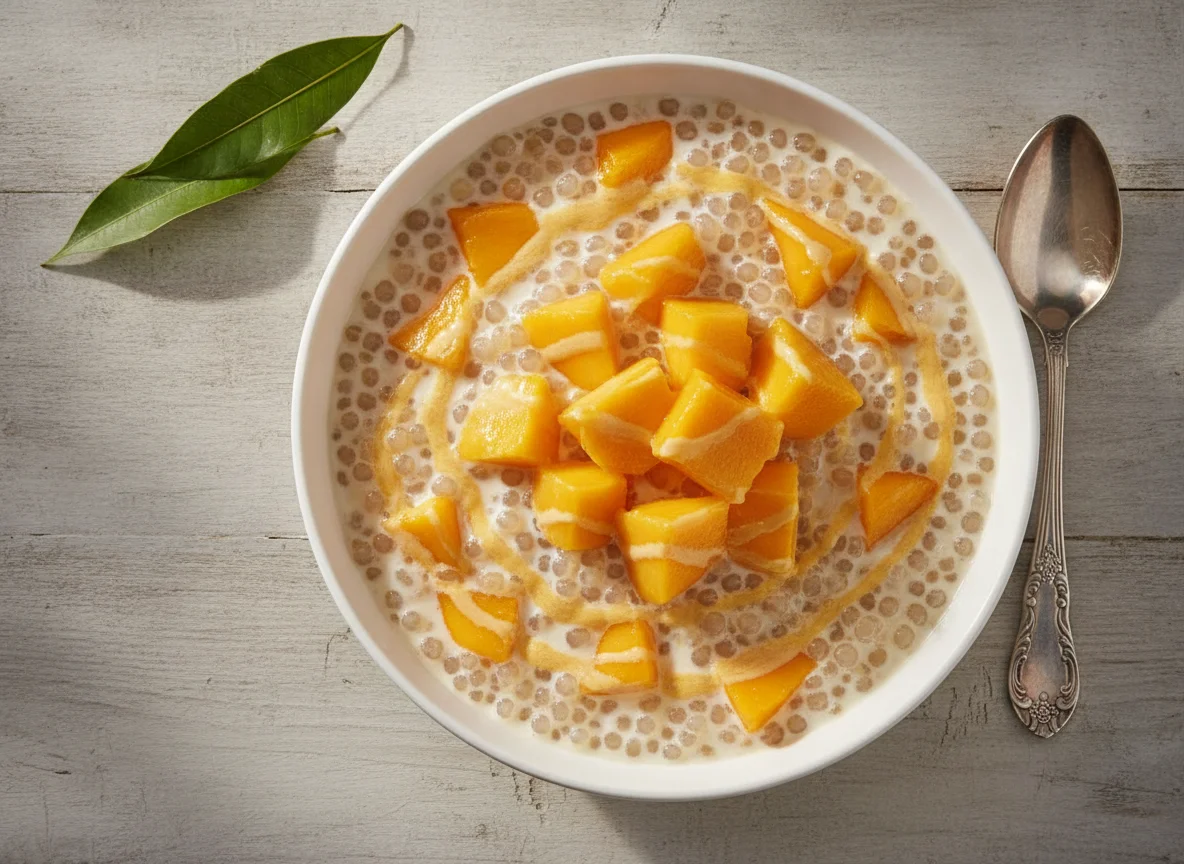 Tapioca con mango photo
