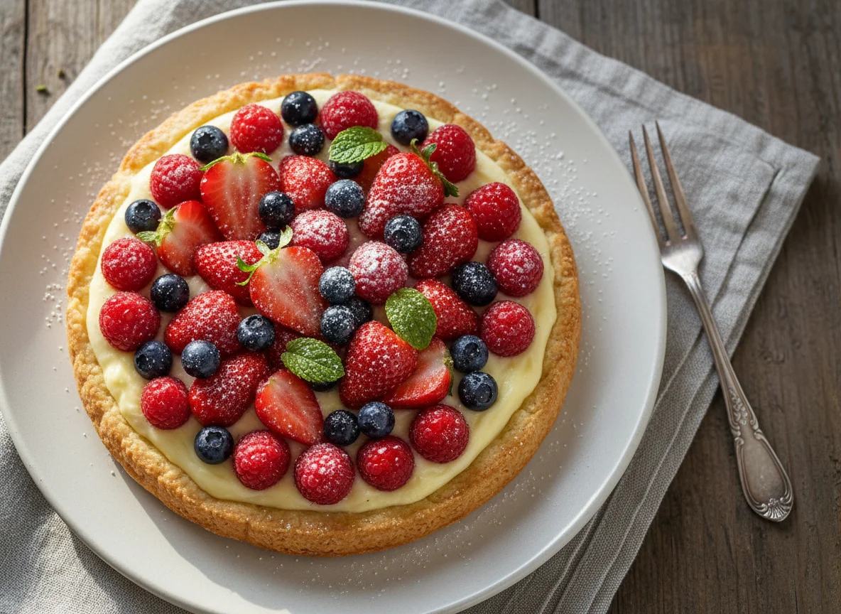 Tarta de frutos rojos photo