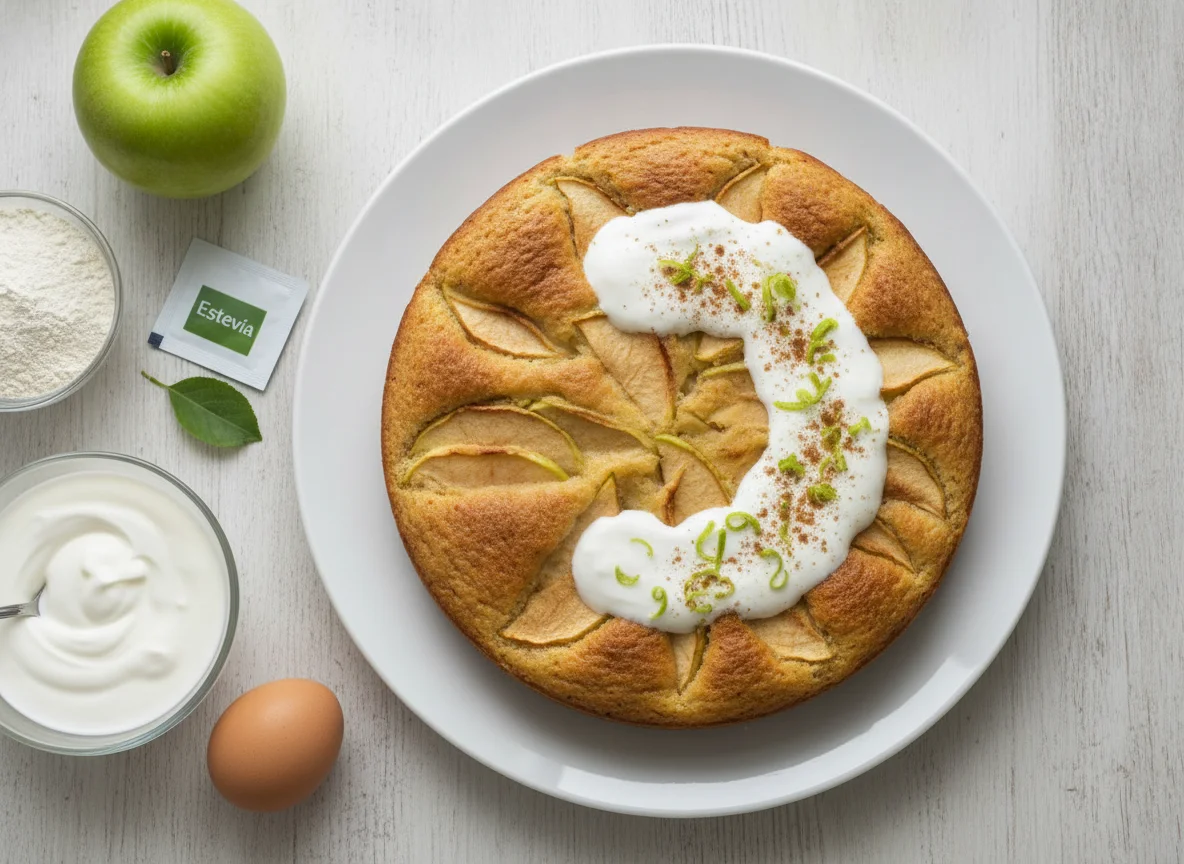 Tarta de manzana saludable (Sharlotka) photo