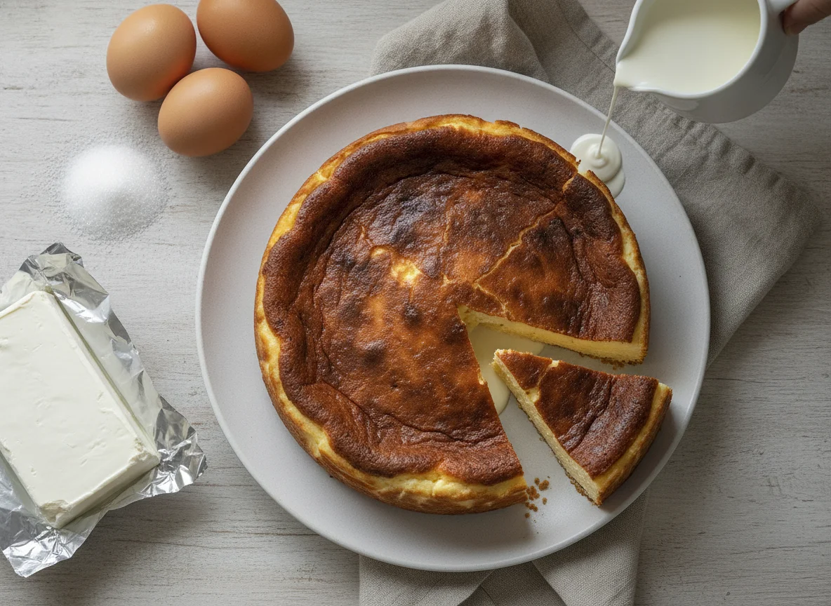 Tarta de queso al horno photo