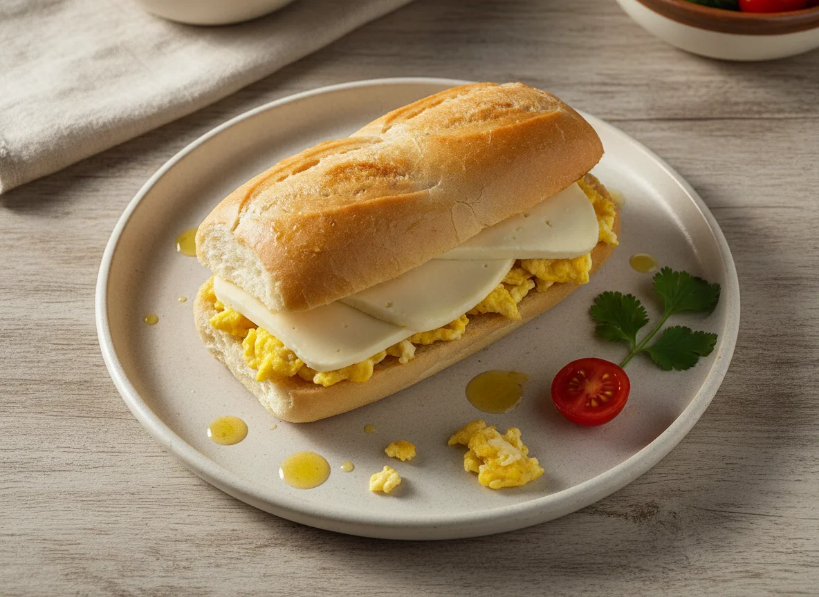 Torta de huevo con queso photo