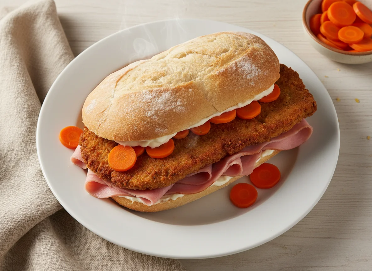 Torta de milanesa con jamón photo