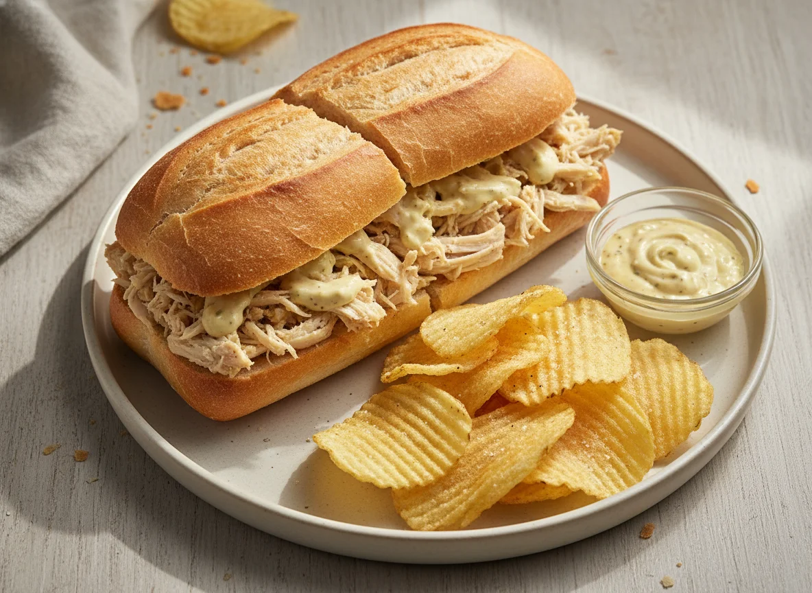 Torta de pollo con papas fritas photo