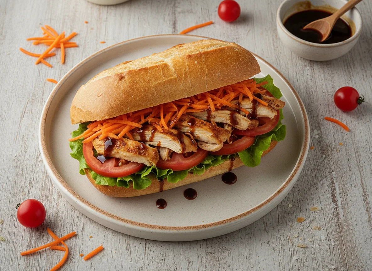 Torta de pollo con verduras photo