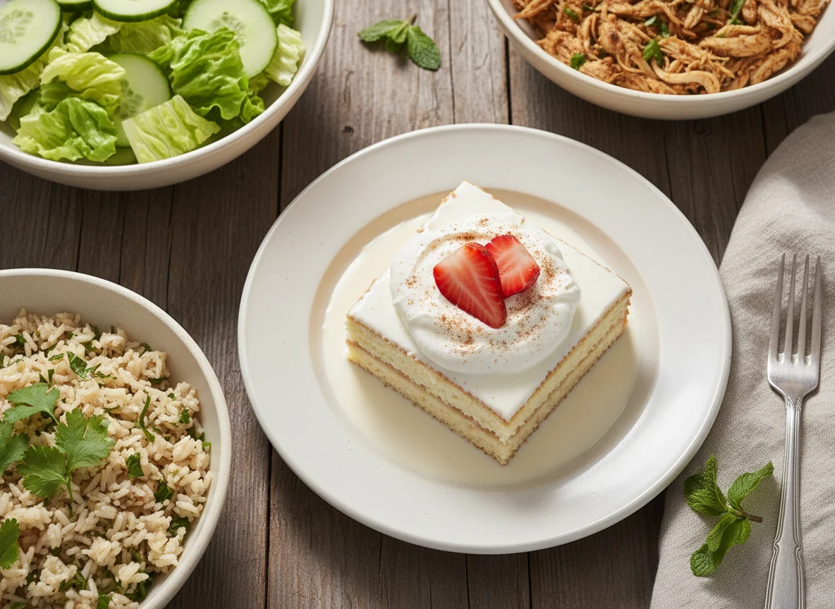 torta tres leches photo