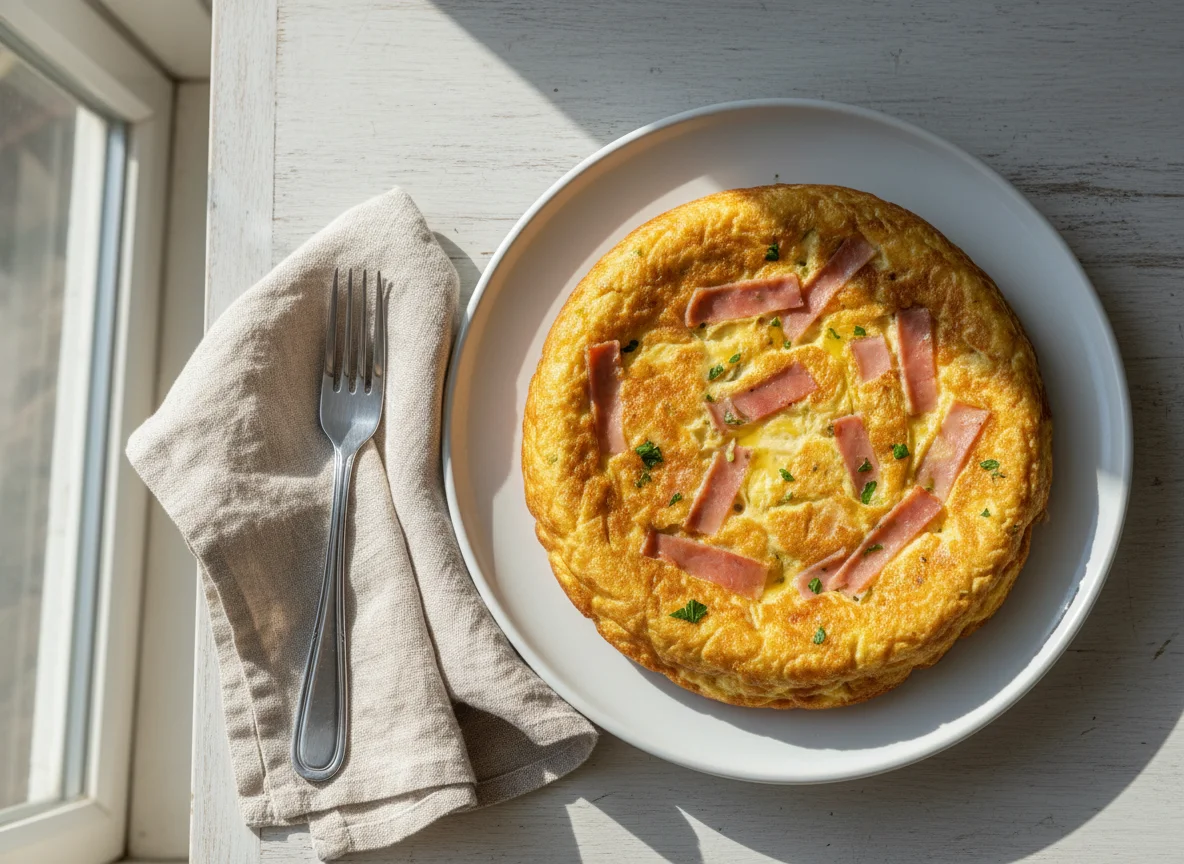 Tortilla de jamón photo