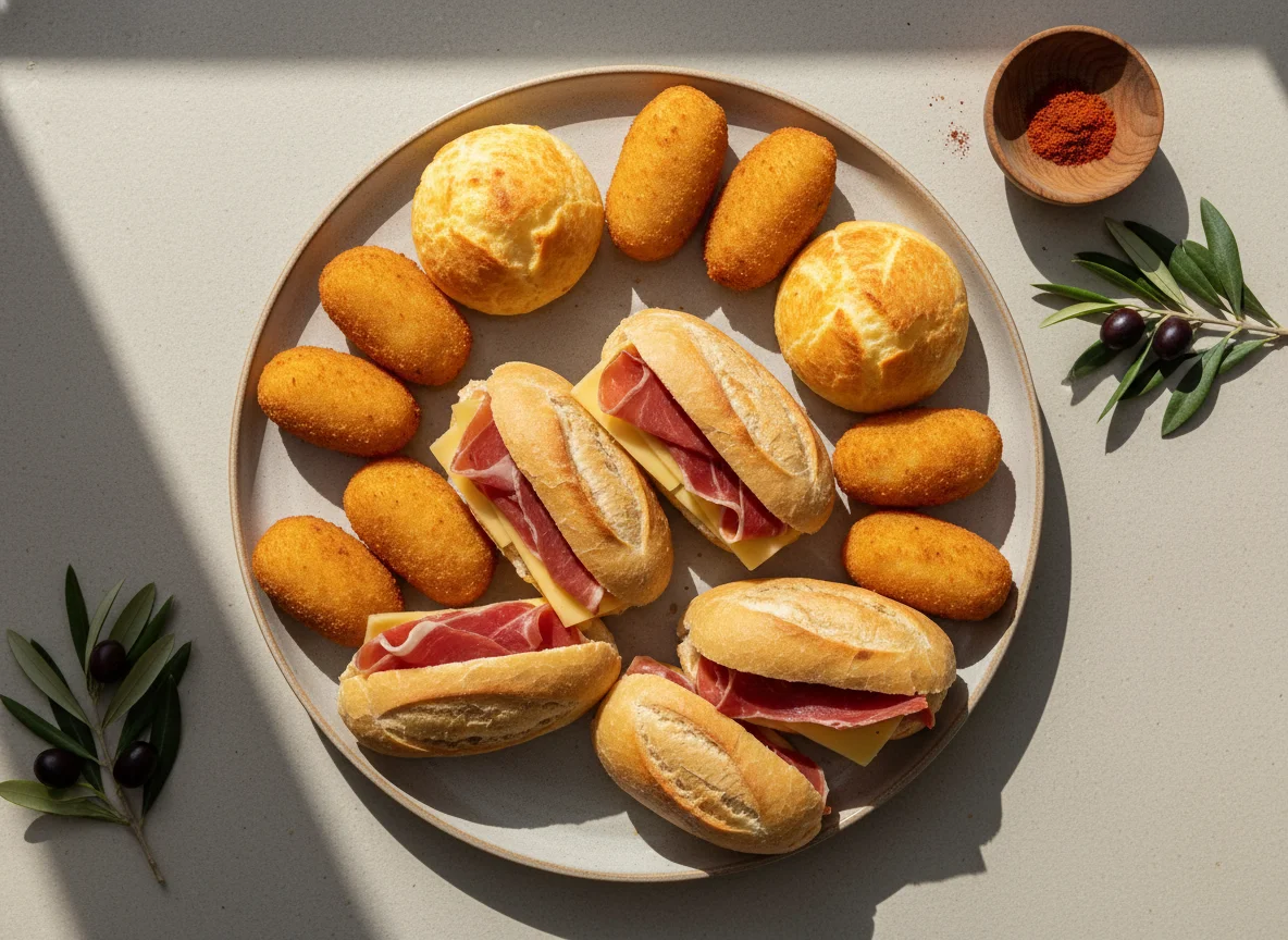 Variedad de bocadillos photo