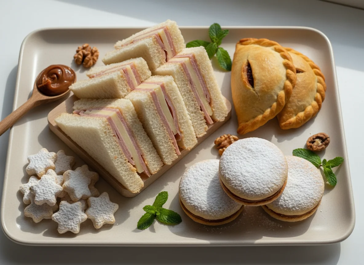 Variedad de bocadillos y dulces argentinos photo