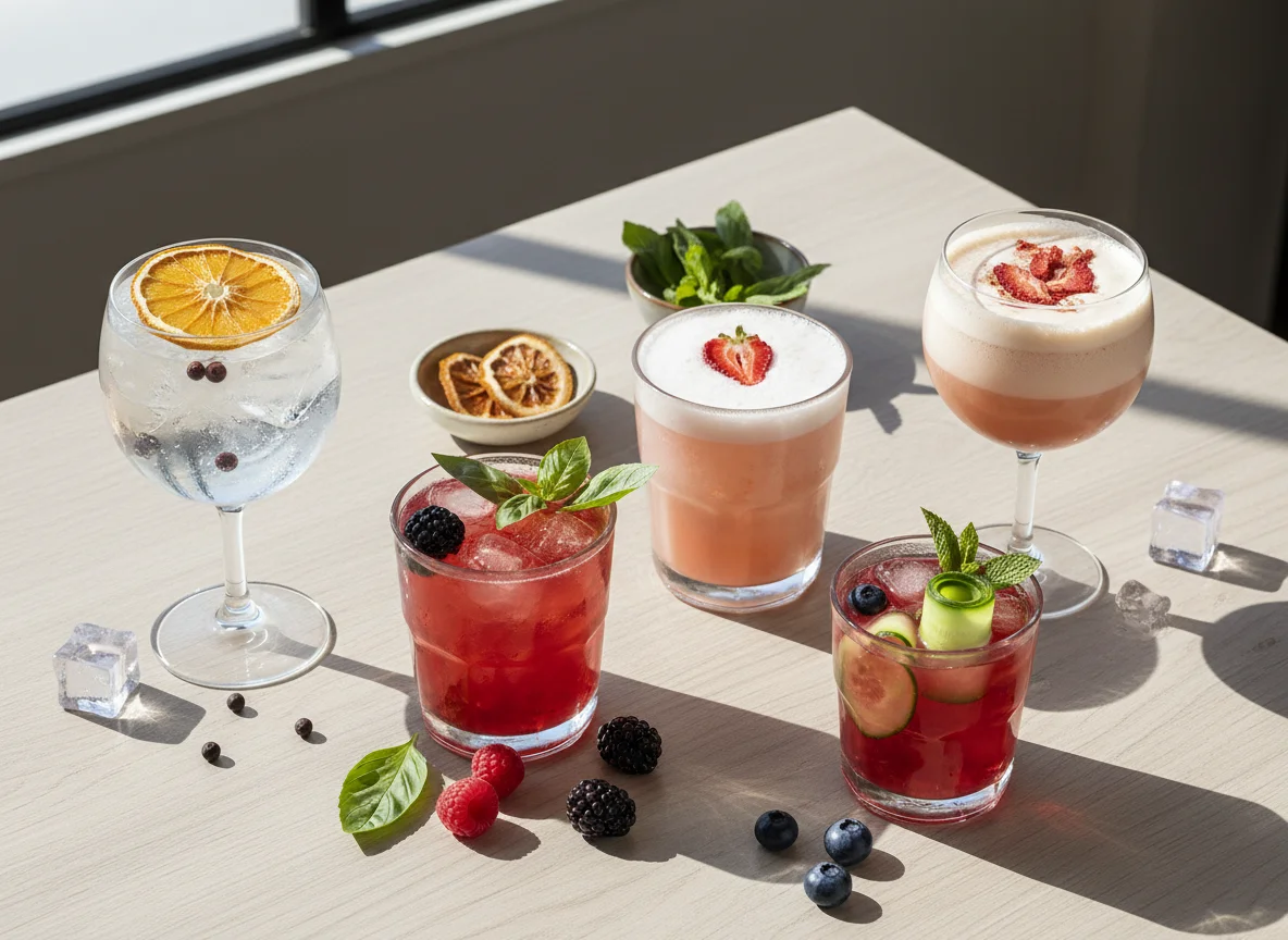 Variedad de cócteles photo