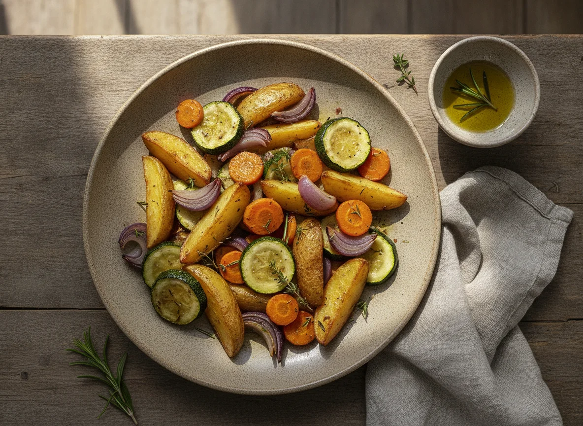 Verduras asadas al horno photo