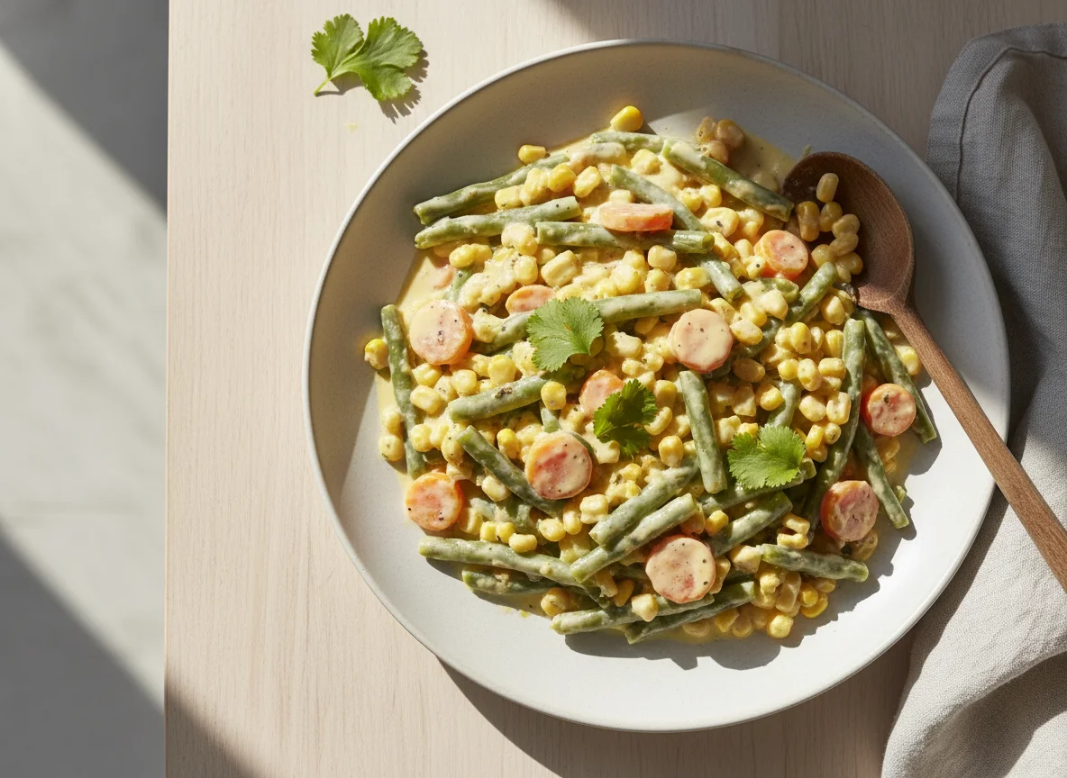 Verduras cremosas photo