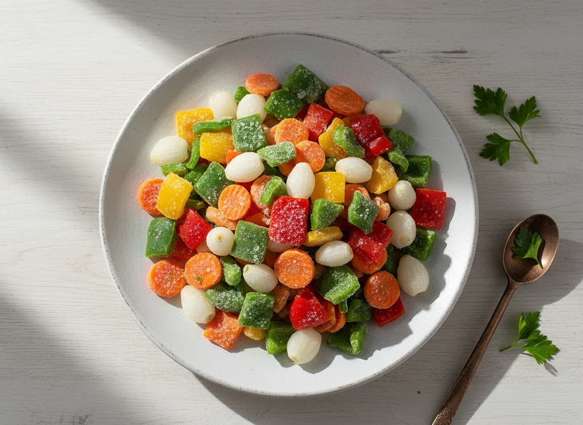 Verduras mixtas congeladas photo