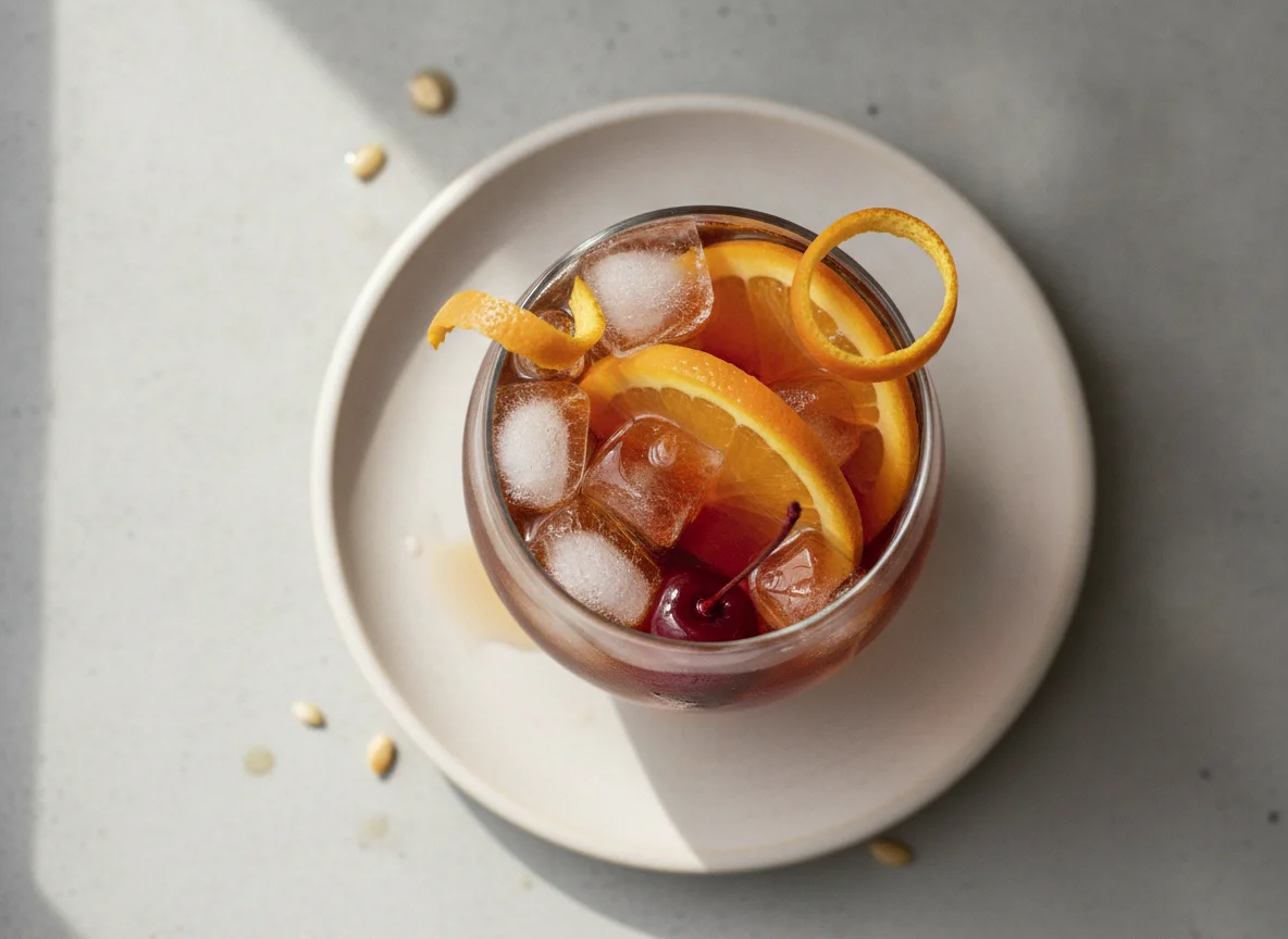 Vermut con naranja photo