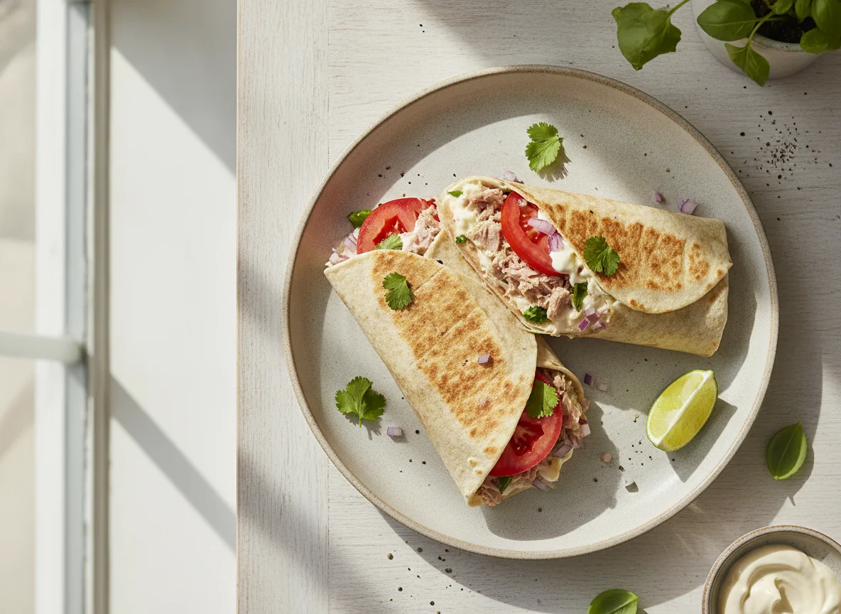 Wrap de atún y tomate photo