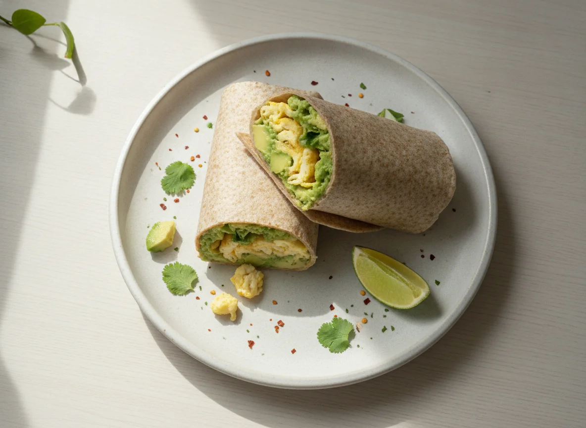 Wrap de huevo y aguacate photo