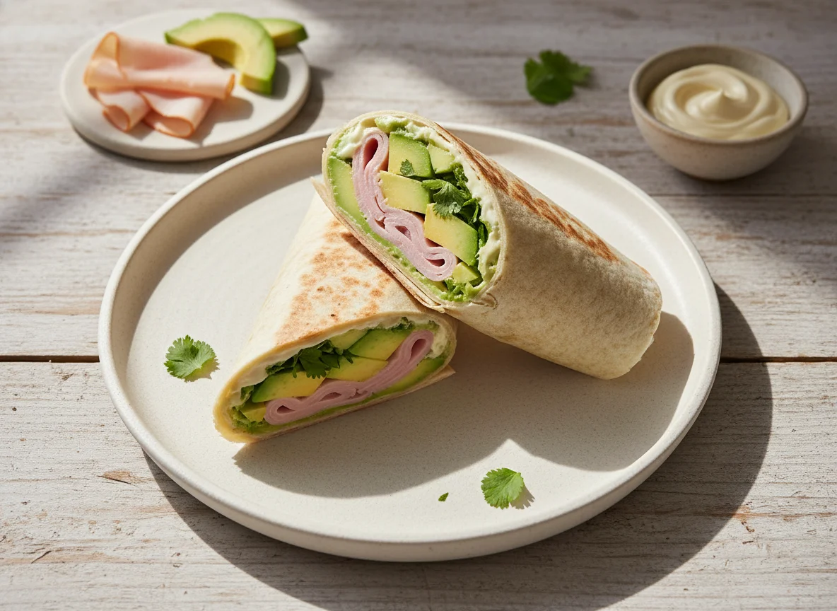 Wrap de jamón y palta photo