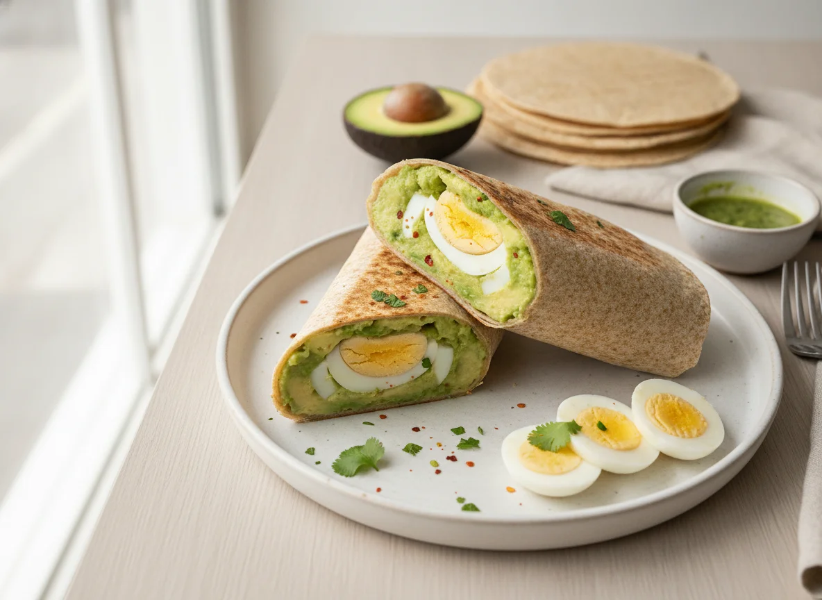 Wrap de palta y huevo photo