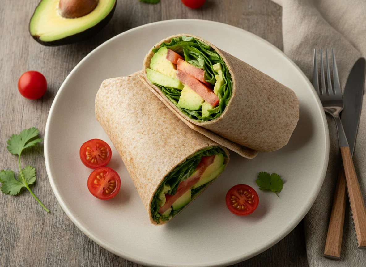 Wrap de palta y tomate photo