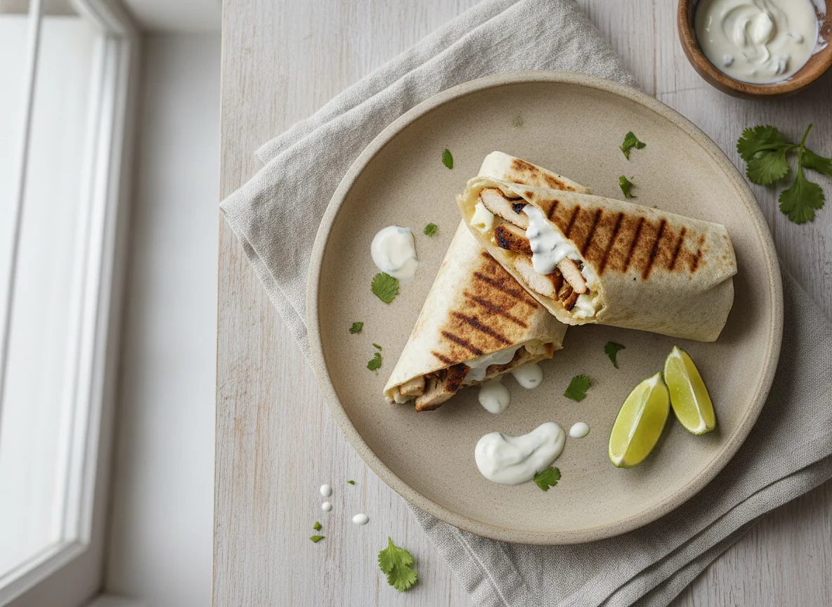 Wrap de pollo a la parrilla photo