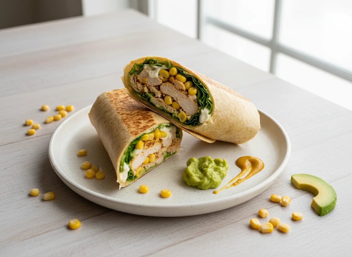 Wrap de pollo con ensalada photo