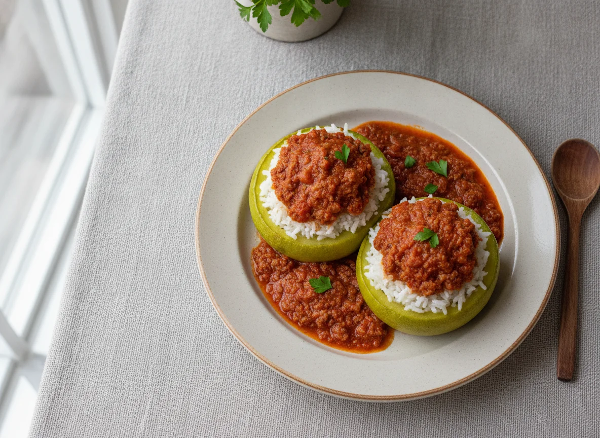Zapallitos Rellenos con Arroz photo