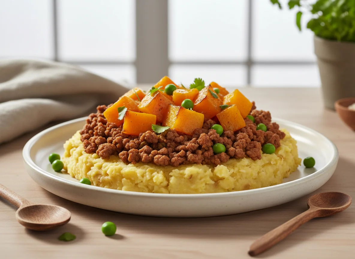 Abóbora e Escondidinho de Carne Moída photo