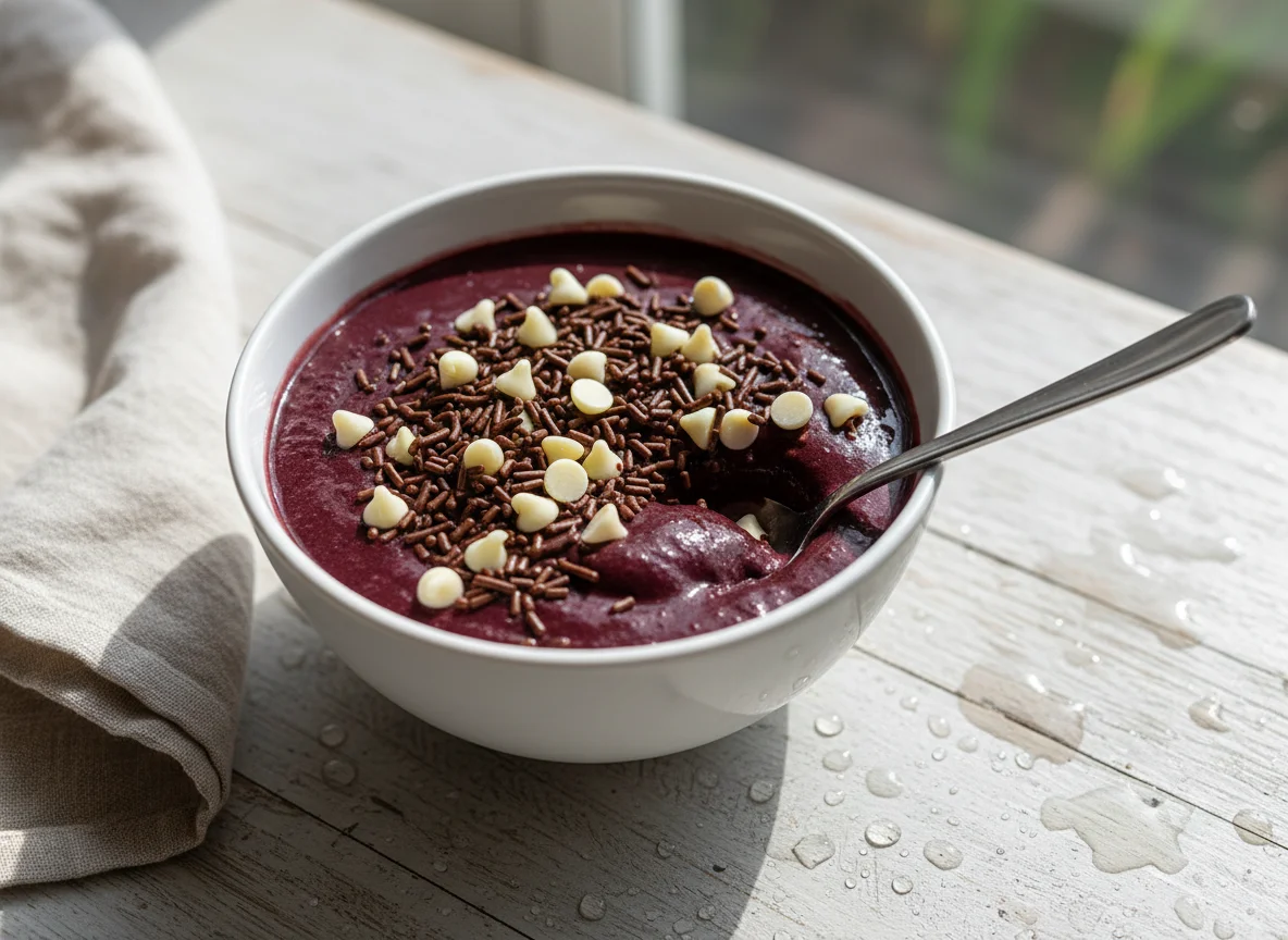 Açaí com confeitos photo