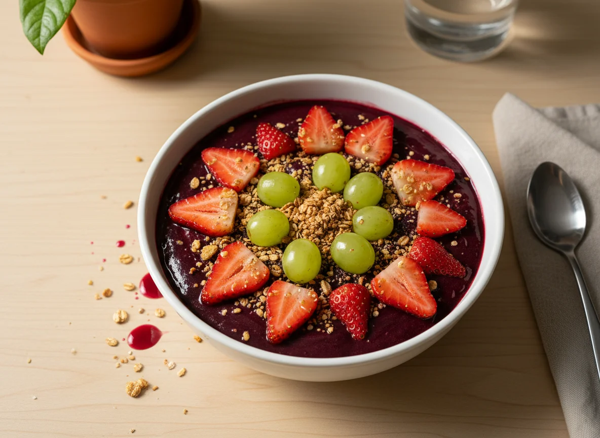 Açaí com frutas photo