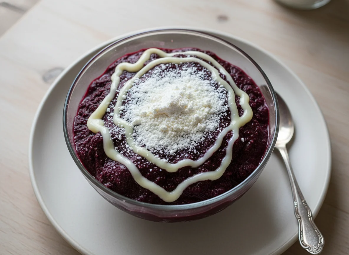 Açaí com Leite Condensado e Leite em Pó photo
