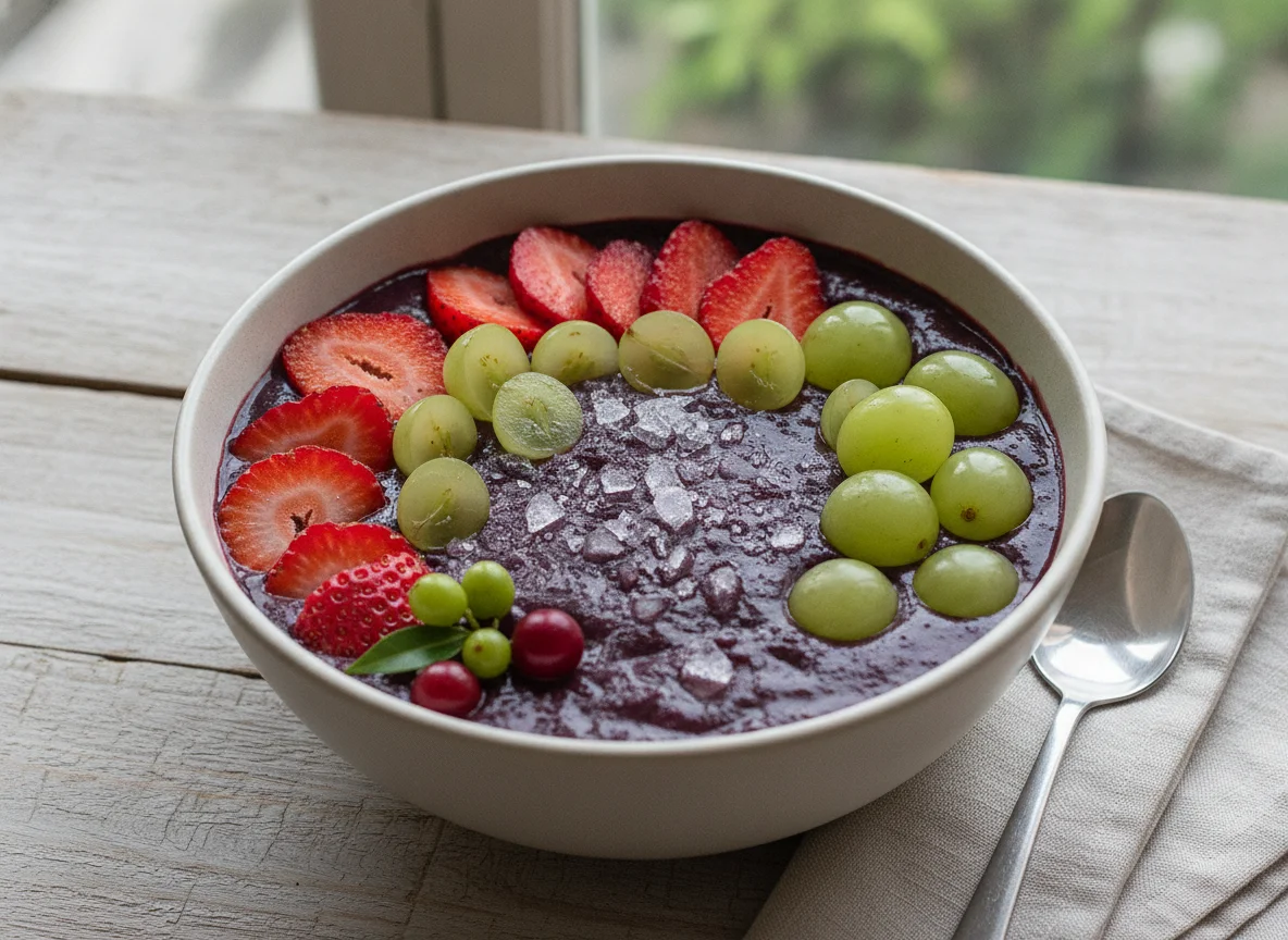 Açaí com Morango e Uva photo