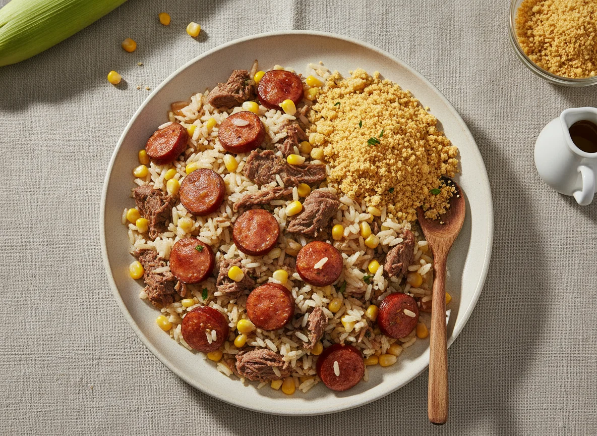 Arroz Carreteiro com Farofa photo