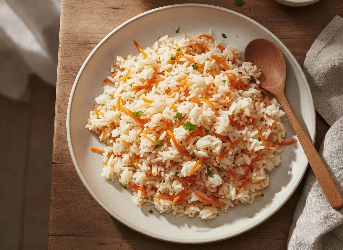 Arroz com cenoura photo