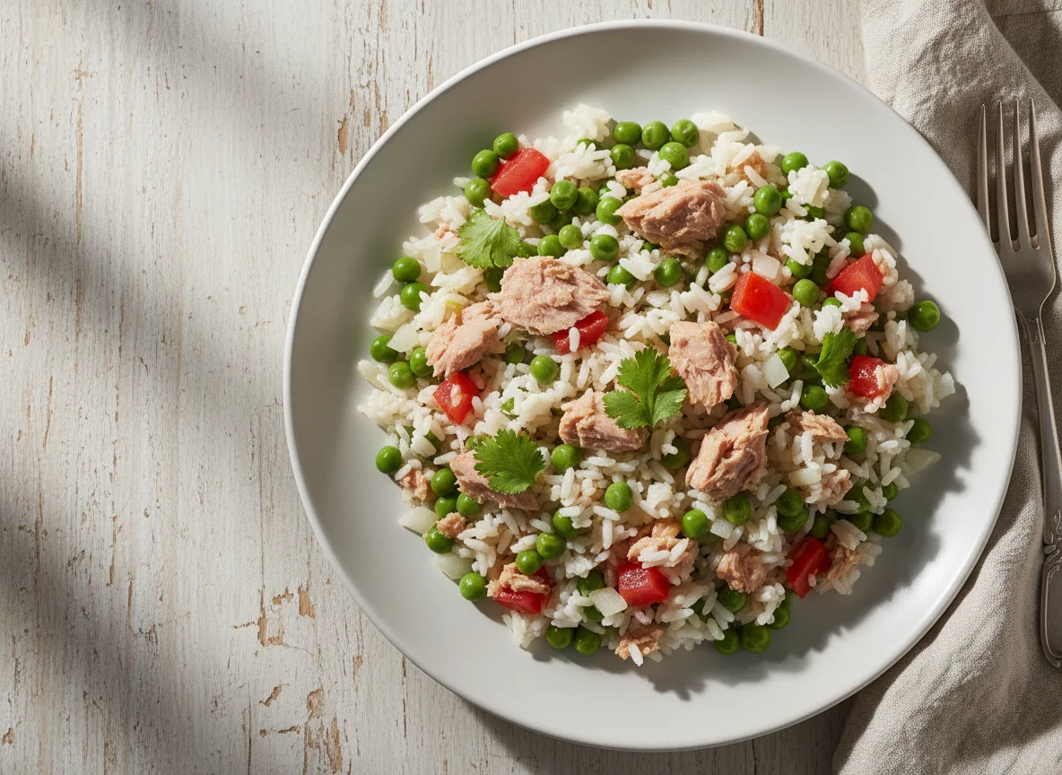 Arroz com Ervilhas e Atum photo