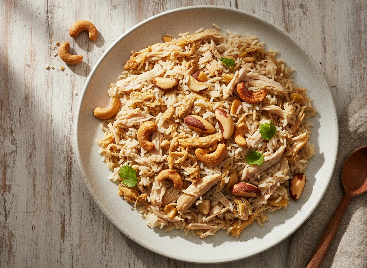 Arroz com Frango e Castanhas photo