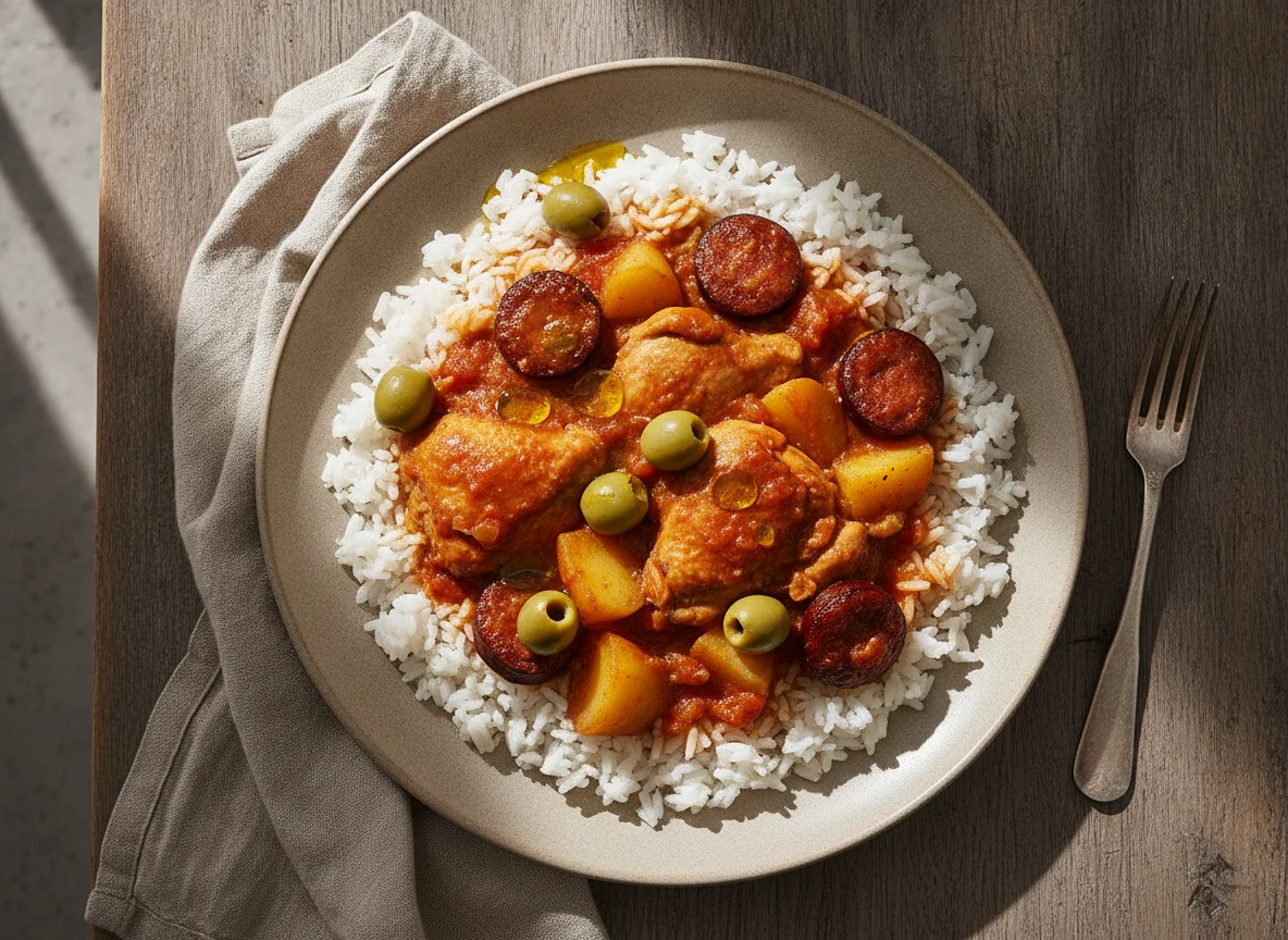 Arroz com Frango e Chouriço photo