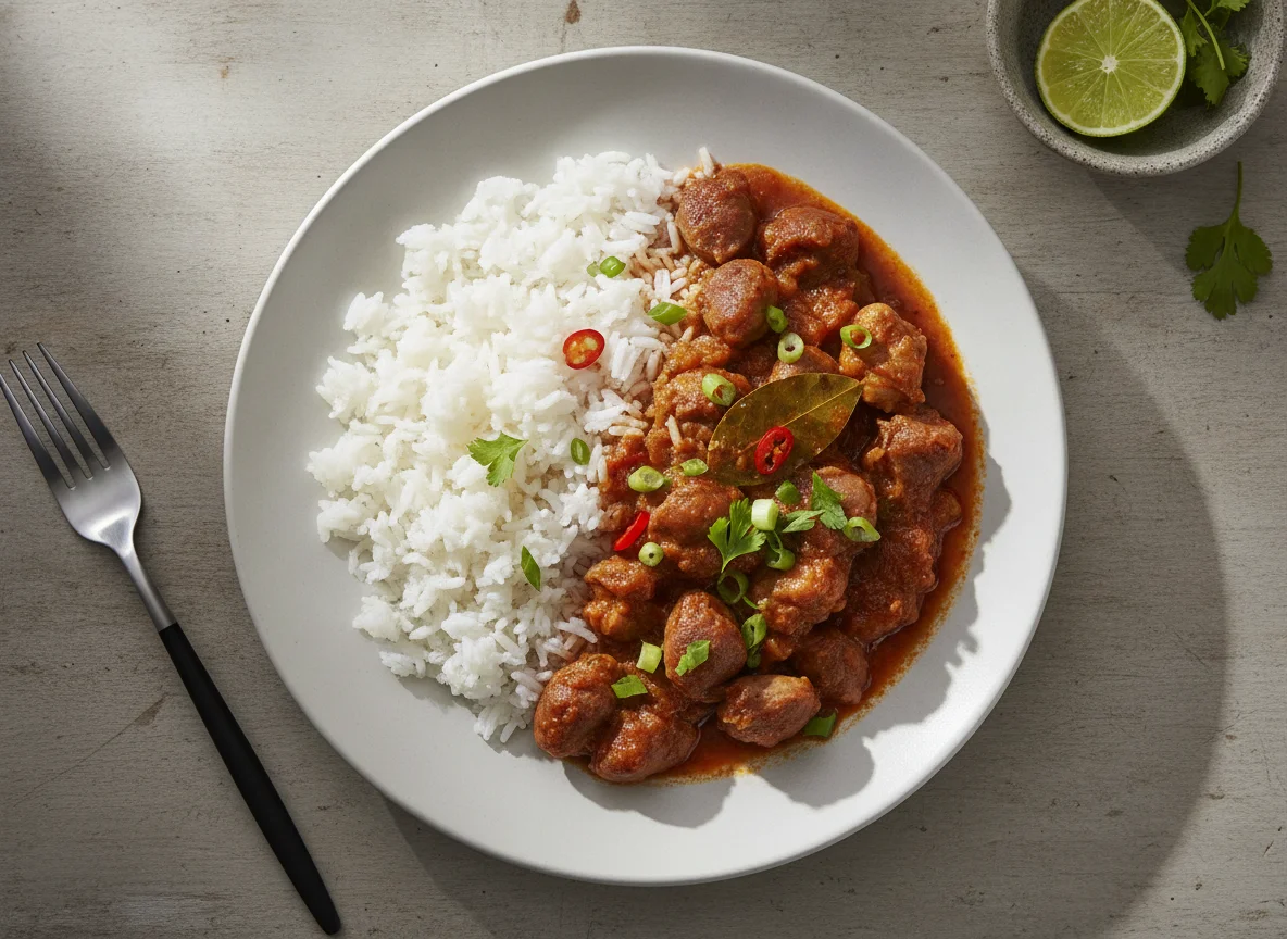 Arroz com Moela de Frango ao Molho photo