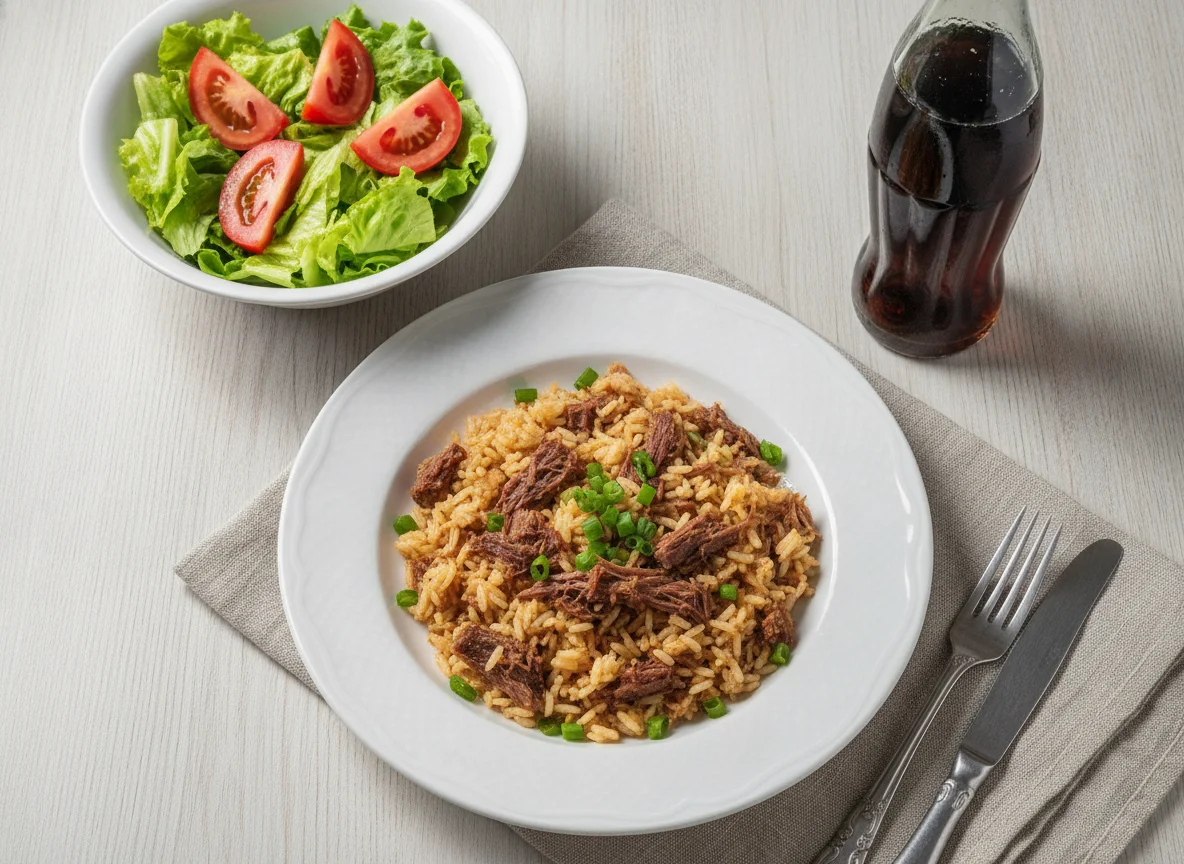 Arroz de Carreteiro com Salada photo