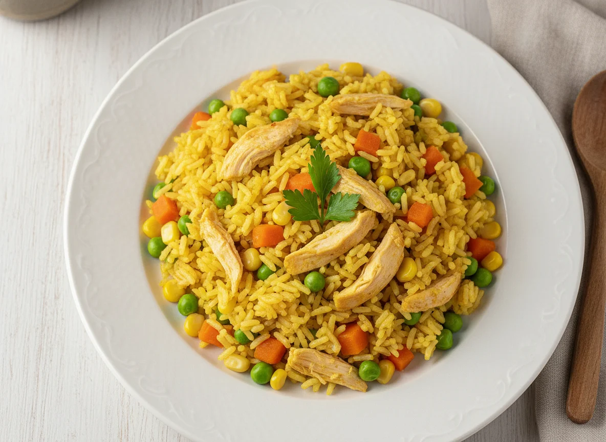 Arroz de Frango com Vegetais photo