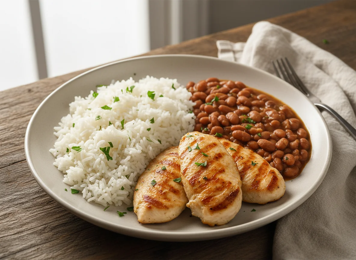 Arroz, Feijão e Frango photo
