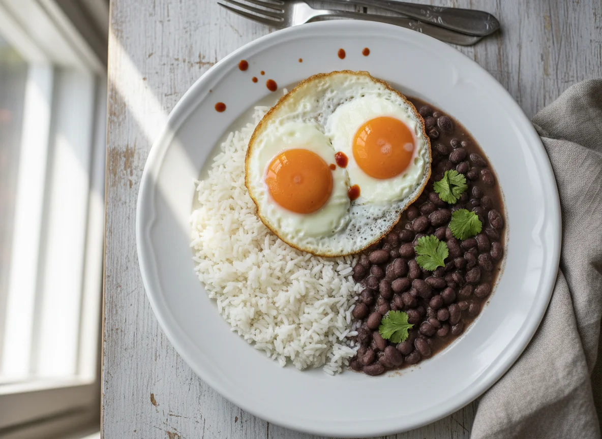 Arroz, Feijão e Ovos Fritos photo