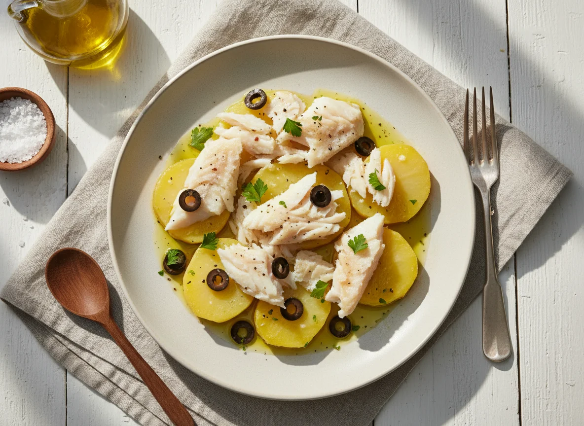 Bacalhau com batatas photo