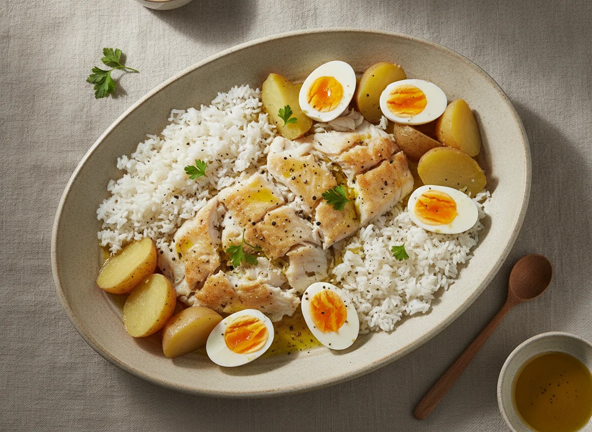 Bacalhau com Todos e Arroz photo