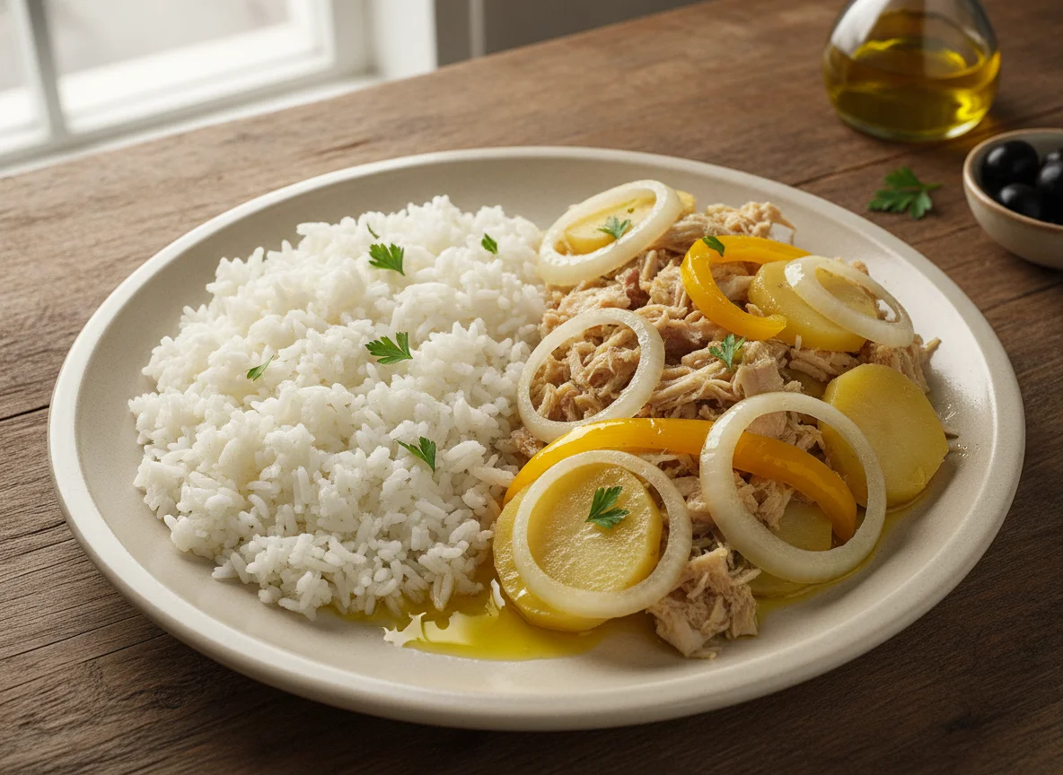 Bacalhoada com Arroz Branco photo