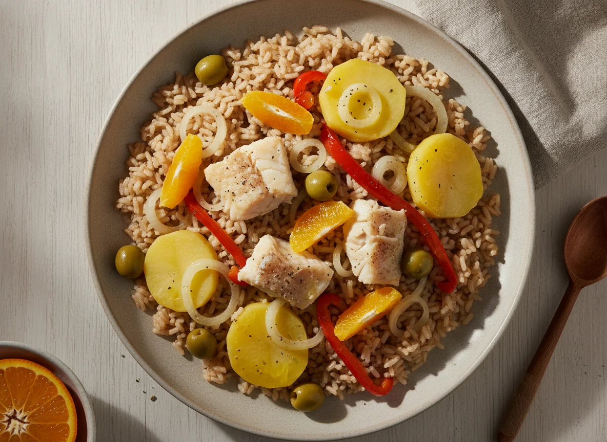 Bacalhoada com Arroz Integral photo