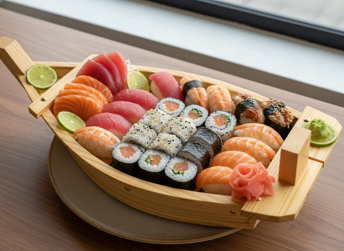 Barco de Sushi e Sashimi photo
