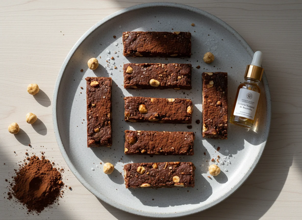 Barra de Tâmara com Cacau e Avelã photo