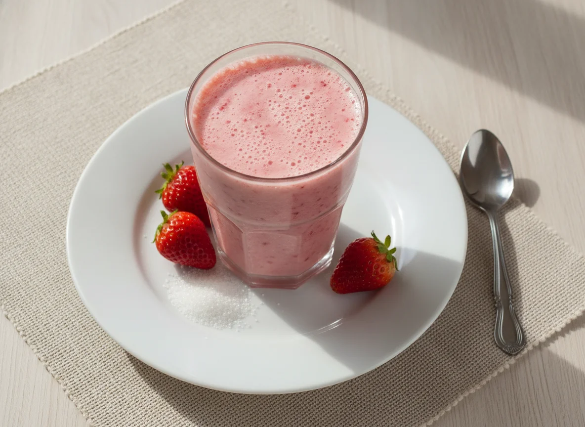 Batido de morango photo