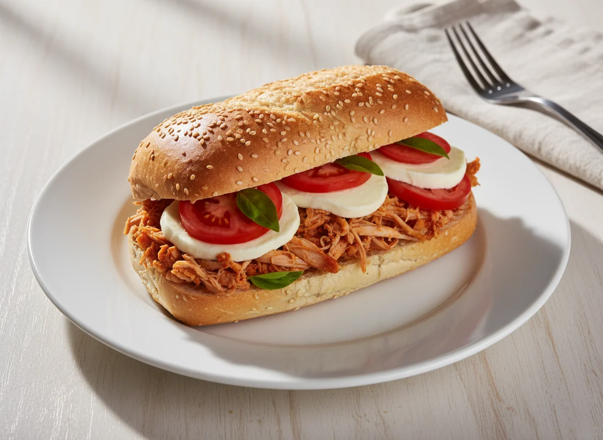 Bauru de Frango com Tomate photo